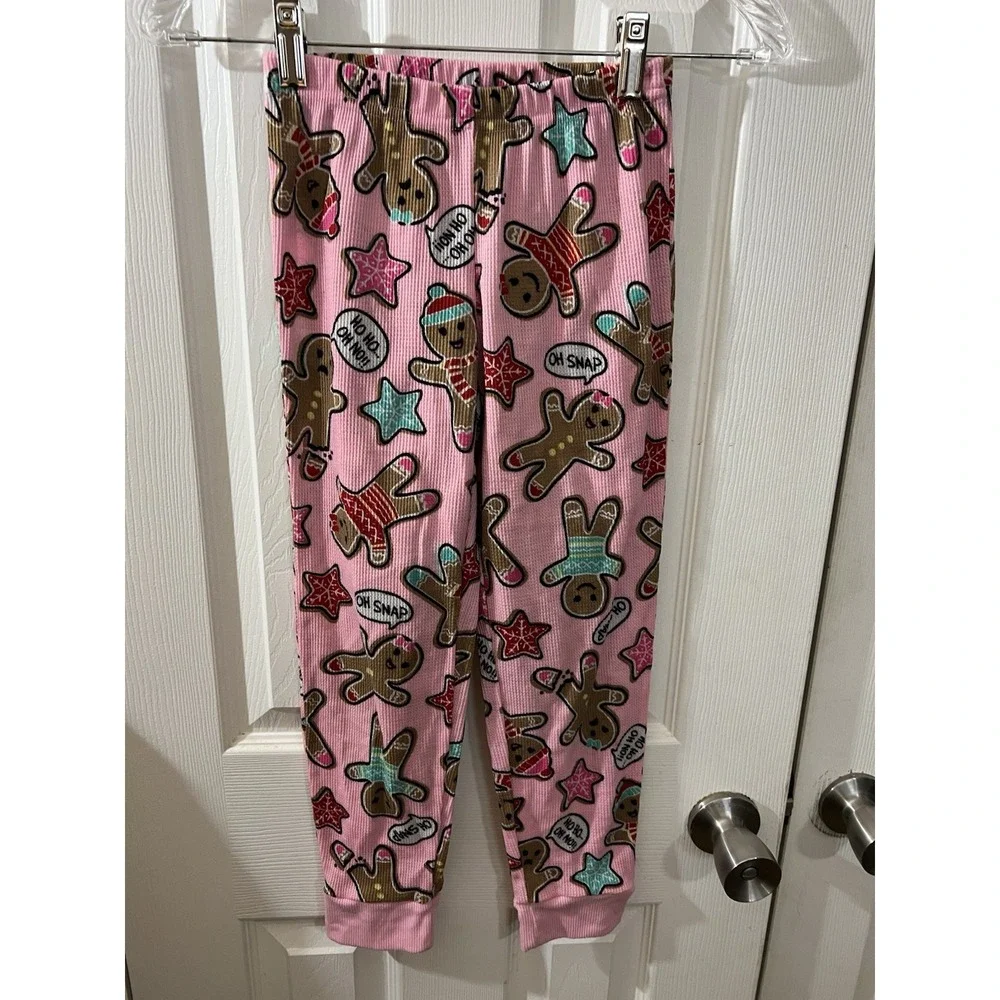 Justice Gingerbread Pajama‎ Set Holiday Size 8 NWOT